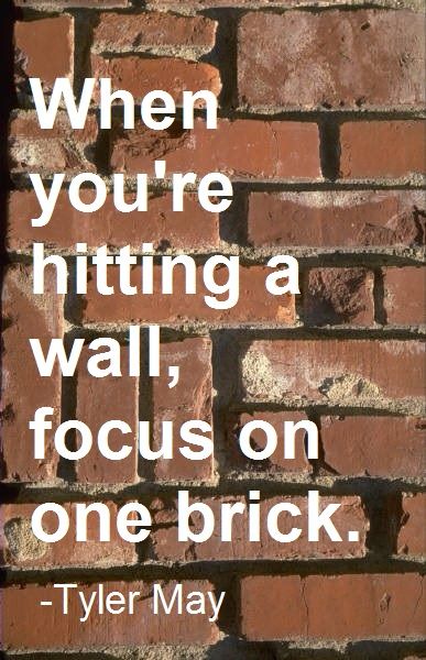 focus on one brick