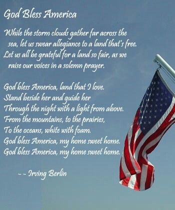 God Bless America - Irving Berlin